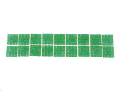 BORDÜRE Glasmosaik Grün matt Glas Borde 18 x Quadrate 50 x 50 mm 288 Steine 5 mm