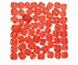 CASA - POADOR GLASMOSAIK Polygonal Soft Glas Rot Bologna glatt Mosaik Deko