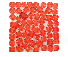 Glasmosaik Polygonal Soft Glas Rot Bologna 1 x Quadrat glatt glänzend Mosaik