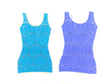 TOP TRÄGERTOP M / L Vorteilspack 2 er Set Türkis Blau B & X Figurbetont Stretch