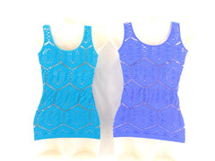 Top Trägertop M / L Vorteilspack 2 er Set Türkis Blau B & X Figurbetont Stretch