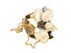 CASA - POADOR WEIHNACHTSSTRAUß creme Weihnachtsstern künstliche Accessoires