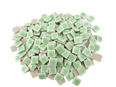 Casa-Poador Mosaiksteine 2 kg hell Grün Feinsteinzeug 255 Steine Basteln Mosaik