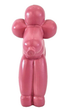 BALLON HUND Rosa Pudel Dijk Moderne Skulptur ca. 17,5 x 7 x 15,5 cm Dekofigur