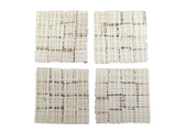 CASA - POADOR GLASMOSAIK Bordüre hell Lachs Klarglas Borde 4 Quadrate 50 x 50 mm x 5 mm