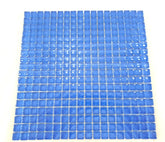 Ressalossa Glasmosaik Fliesen Meeresblau glänzend Matte 324 Steine