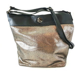 Loubs Damentasche Bronze Doreen Metallic Beach Schulterriemen Tasche Shopper
