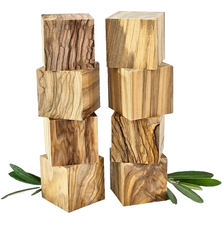 Olivenholz Schnitzholz Rohling Massivholz 40x40x40 mm 8 Stück Carving Würfel