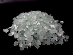 Mosaik 650 g tranzparent matt unregelmäßig Crush Glas Milchglas 630 Steine Glas