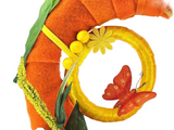 CASA - POADOR TÜRKRANZ Wand Kranz künstlich 40 cm D gelb Orange Dekoration