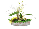 CASA - POADOR ORCHIDEENGESTECK Seide Kunstblumen Ellipsenform Blumengesteck
