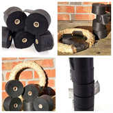 Casa-Poador Kranzwickelband 500 Meter Römerwickelband Vlies Strohkränze schwarz