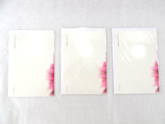 3 - er Set Karten Pinke Gerbera Fleurop Edition Gruß- Glückwunschkarten Blumen