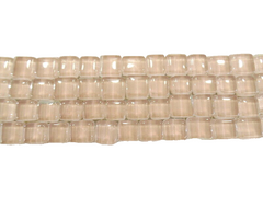 BORDÜRE Glasmosaik Lachs klar glänzend Borde 1 Streifen 92 Steine unregelmäßig