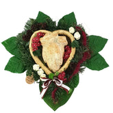 CASA - POADOR GRABSCHMUCK Gesteck betende Hände Strohherz Kunstblumen