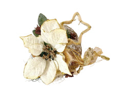 CASA - POADOR WEIHNACHTSSTRAUß creme Weihnachtsstern künstliche Accessoires