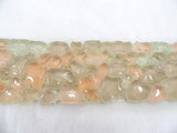 BORDÜRE Glasmosaik Crush Glas transparent Lachs klar glänzend unregelmäßig