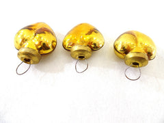 Herz Aufhänger 24 Stück Goldfarbig 4,5 cm x 3,5 cm mit Öse aufhängen 2 Säckchen