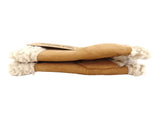 HANDSCHUHE FINGERLOS hell Braun S / M Kunstleder Kunstfell Natural Spirit