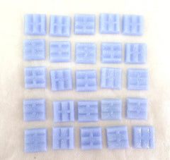 Glasmosaiksteine 650 g Kristallblau 20 x 20 x 4 mm 220 Steine Basteln Mosaik