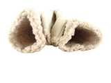 HANDSCHUHE FINGERLOS Creme Beige L / XL Kunstleder Kunstfell Natural Spirit