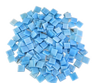 Mosaiksteine 500 g hellblau marmoriert 20 x 20 x 4 mm 100 Steine in Tüte Basteln