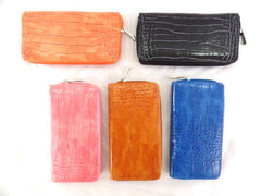 Geldbörse Portmonaie Farbvarianten wählbar Wallet umlaufender Reißverschluß