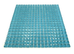 Glasmosaik Fliesen hell Türkis glänzend Matte 324 Steine