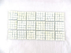 BORDÜRE Glasmosaik Wolkenblau Klarglas Borde 18 Stück 50 x 50 mm 288 Steine 5 mm