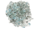 Mosaik Glas 650 g grau türkis glänzend matt unregelmäßig Crush Basteln Diy