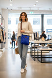 SCHULTERTASCHE MAHEL BLAU Umhängetasche Nylon Tasche