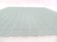 Glasmosaik Fliesen milchig leicht hellgrau matt Matte 30 x 30 cm