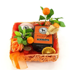 Geschenk Palmaria Mallorca Duftkerze 130 g Glas Flor de Naranjo Orange