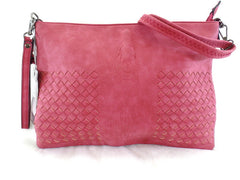 Tasche Damen Bella Belly Brombeer Schultertasche Damenhandtasche Kroko