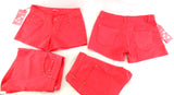 DAMENSHORTS HOTPANTS Jeans hellrot Miss One Größenvarianten 34 - 42 wählbar