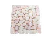 BORDÜRE Glasmosaik Roma Polygonal Soft Glas Orange Rot milchig 1 x Quadrat glatt