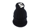 SCHIRMMÜTZE SCHWARZ STRICK 100% Acrylic Umschlag Highlight Company Unisex