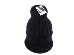 Mütze Strick Schirmmütze Schwarz 100% Acrylic Umschlag Highlight Company Unisex