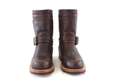 Westernstiefelette Arbeits Cowboyboot 35 UK 2 USA 4 Braun Schnalle Leder Mexico