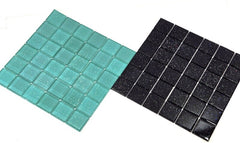 Casa-Poador Glasmosaik Fliesen Türkis glänzend Schwarz Matten Glas Varianten