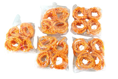 BAND ORANGE KORDEL Natur Kringel 5 Packungen a 4 Stück Basteln Deko