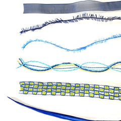 Geschenkband Schleifenband Deko Band Schleifen Bänder 13 x 5 Meter Blautöne DIY