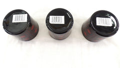 3 Teelichthalter Windlicht Gläser Rot Schneeflocke verspiegelt 8 cm H 7,5 cm D.