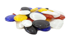 Glasmosaik 43 Steine 1250 g 5 Farben Mix bunt Mosaik Glas Basteln DIY