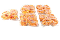 BAND ORANGE KORDEL Natur Kringel 5 Packungen a 4 Stück Basteln Deko