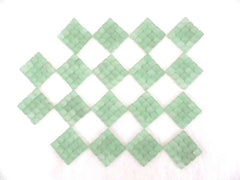BORDÜRE Glasmosaik hell Grün matt Glas Borde 18 x Quadrate 5 mm