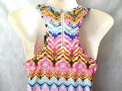 Kleid Sommerkleid bunt S / M Ärmelos Maxikleid bekka Paris lang Damen