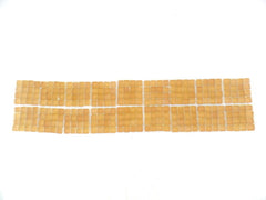 BORDÜRE Glasmosaik Beige matt Glas Borde 18 x Quadrate 288 Steine 5 mm