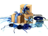 Geschenkband Schleifenband Deko Band Schleifen Bänder 13 x 5 Meter Blautöne DIY