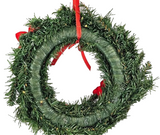 KRANZ TÜRKRANZ ROT GOLD Wandkranz Rot Gold künstliche Tanne 30 cm Weihnachtssterne Zapfen